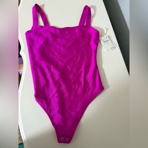 Good American Fuchsia One Piece Swimsuit